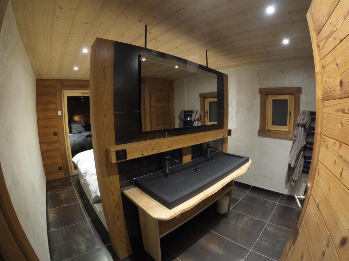 Chalet Anzac Chalet 5 Etoiles En Rondins Tout Neuf Unique Dans Les Aravis Les Villards-sur-Thônes 外观 照片