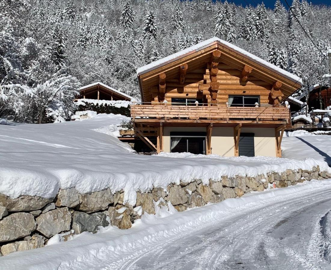 Chalet Anzac Chalet 5 Etoiles En Rondins Tout Neuf Unique Dans Les Aravis Les Villards-sur-Thônes 外观 照片