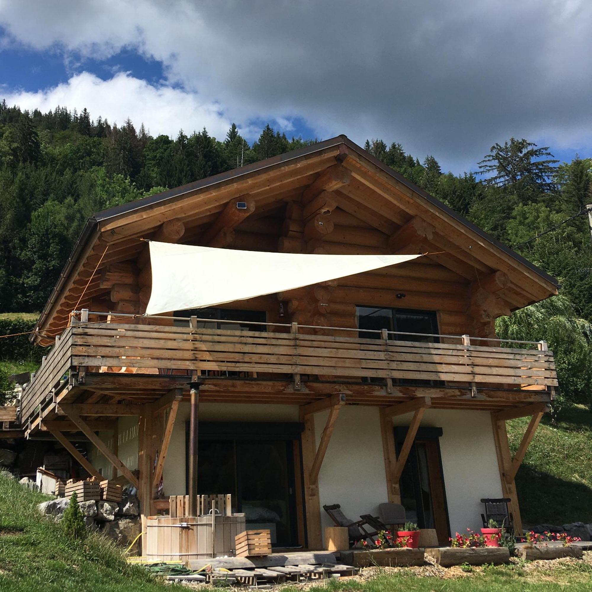 Chalet Anzac Chalet 5 Etoiles En Rondins Tout Neuf Unique Dans Les Aravis Les Villards-sur-Thônes 外观 照片